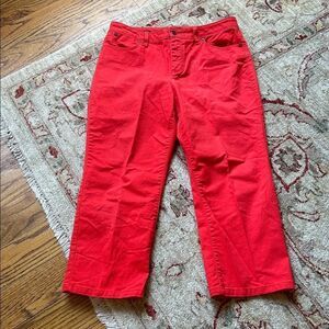 Talbots Scarlet Red Capris Women’s 12